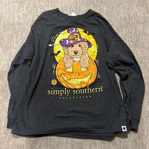 Youth large simply southern Halloween shirt